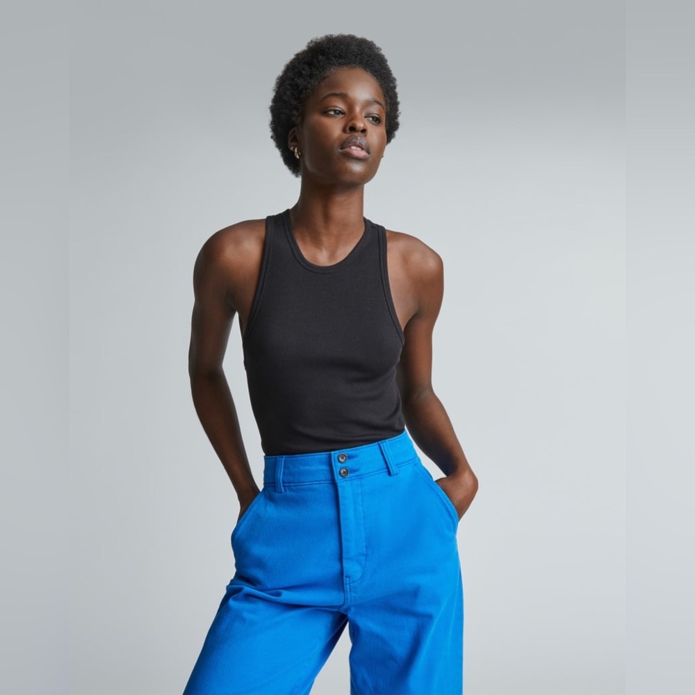 NWT Everlane The Supima® Micro-Rib Racerback Tank